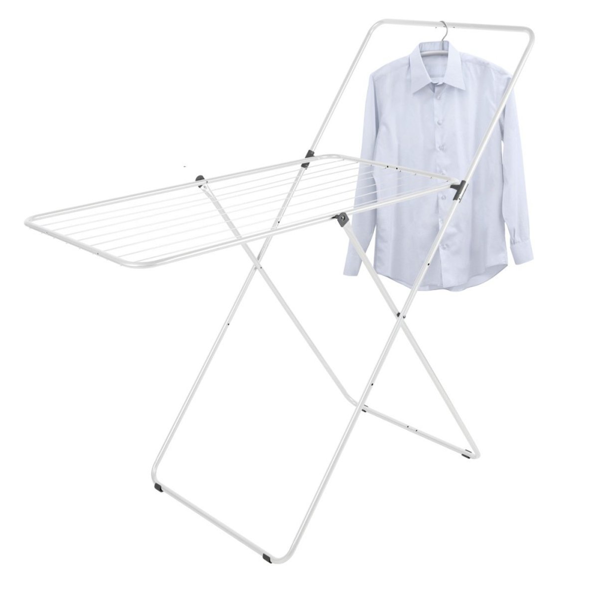 Séchoir à Linge 10 Mètres D'étendage Avec Portant blanc, DECORATIE