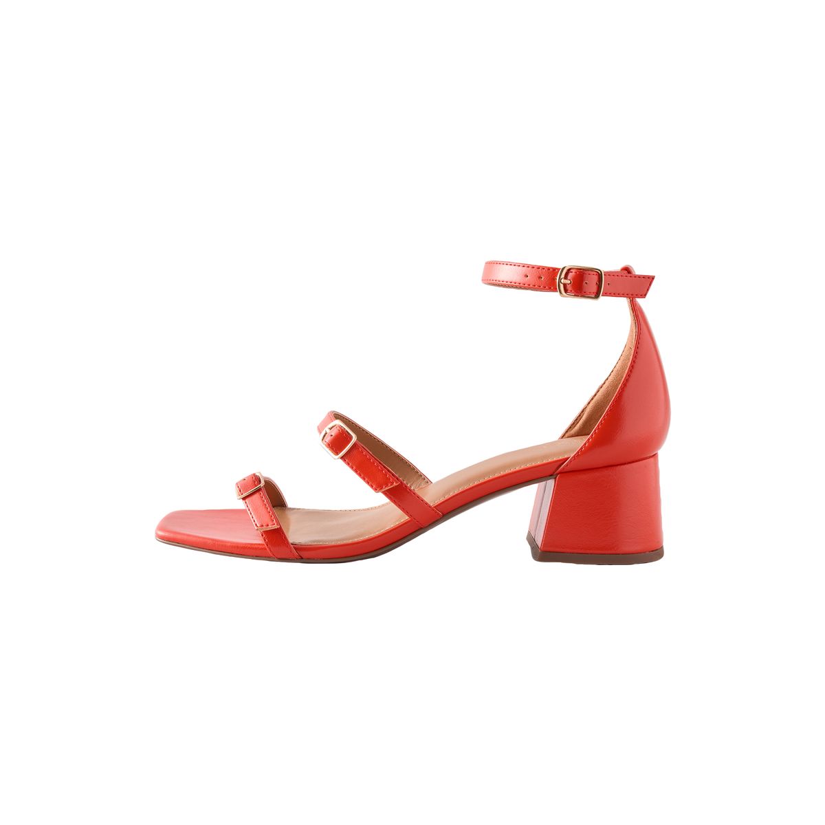 Sandales à boucles, petit talon orange, NEXT