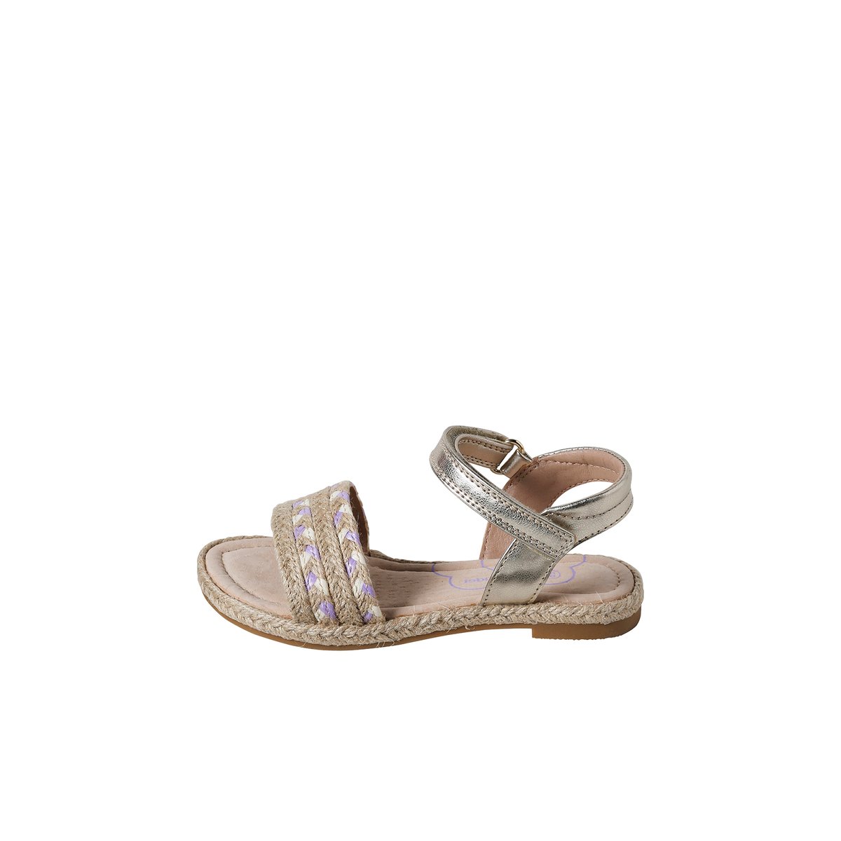 Sandales scratchées collection maternelle beige imprimé, VERTBAUDET