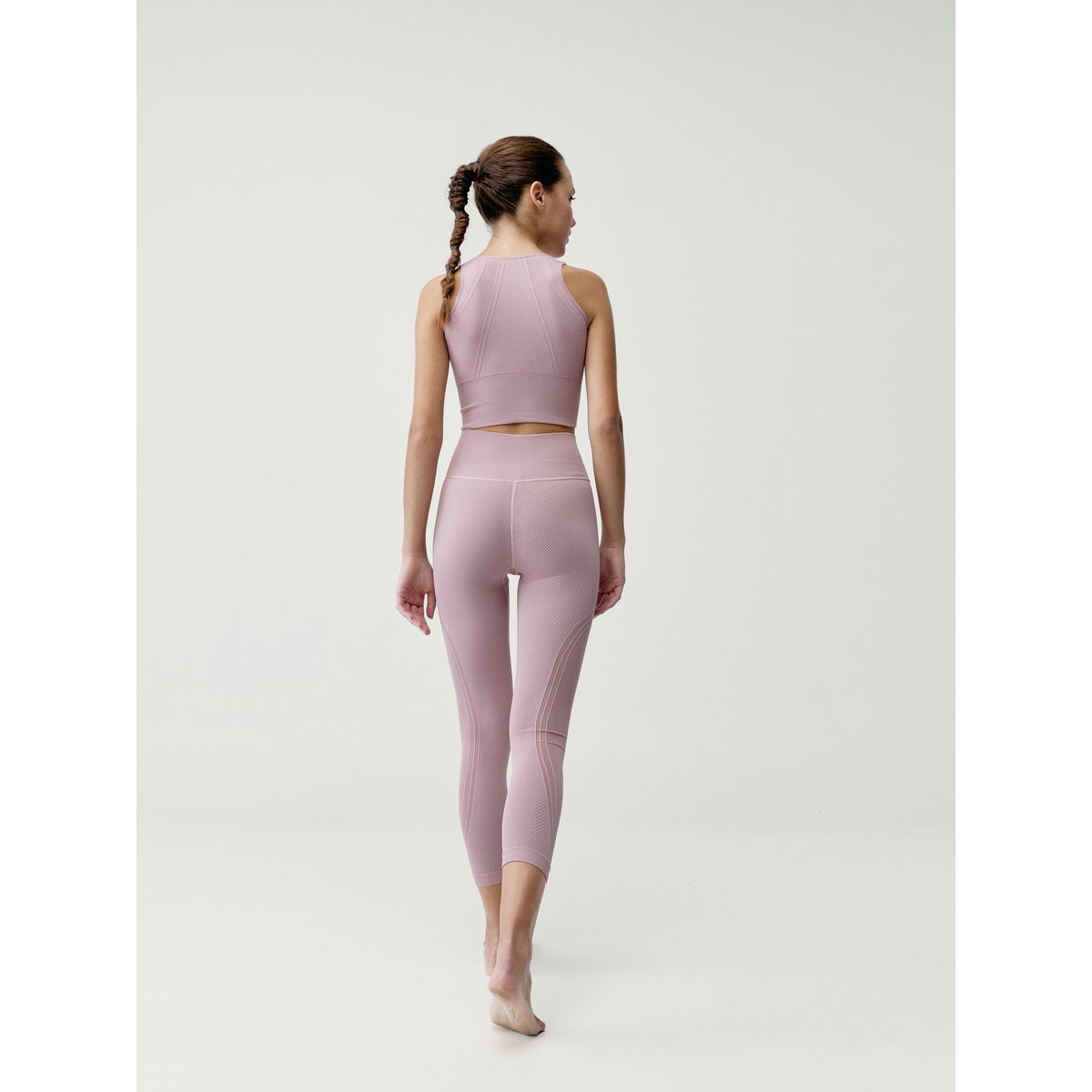 Legging de sport 7/8 Seamless MANDIRA vieille rose, BORN