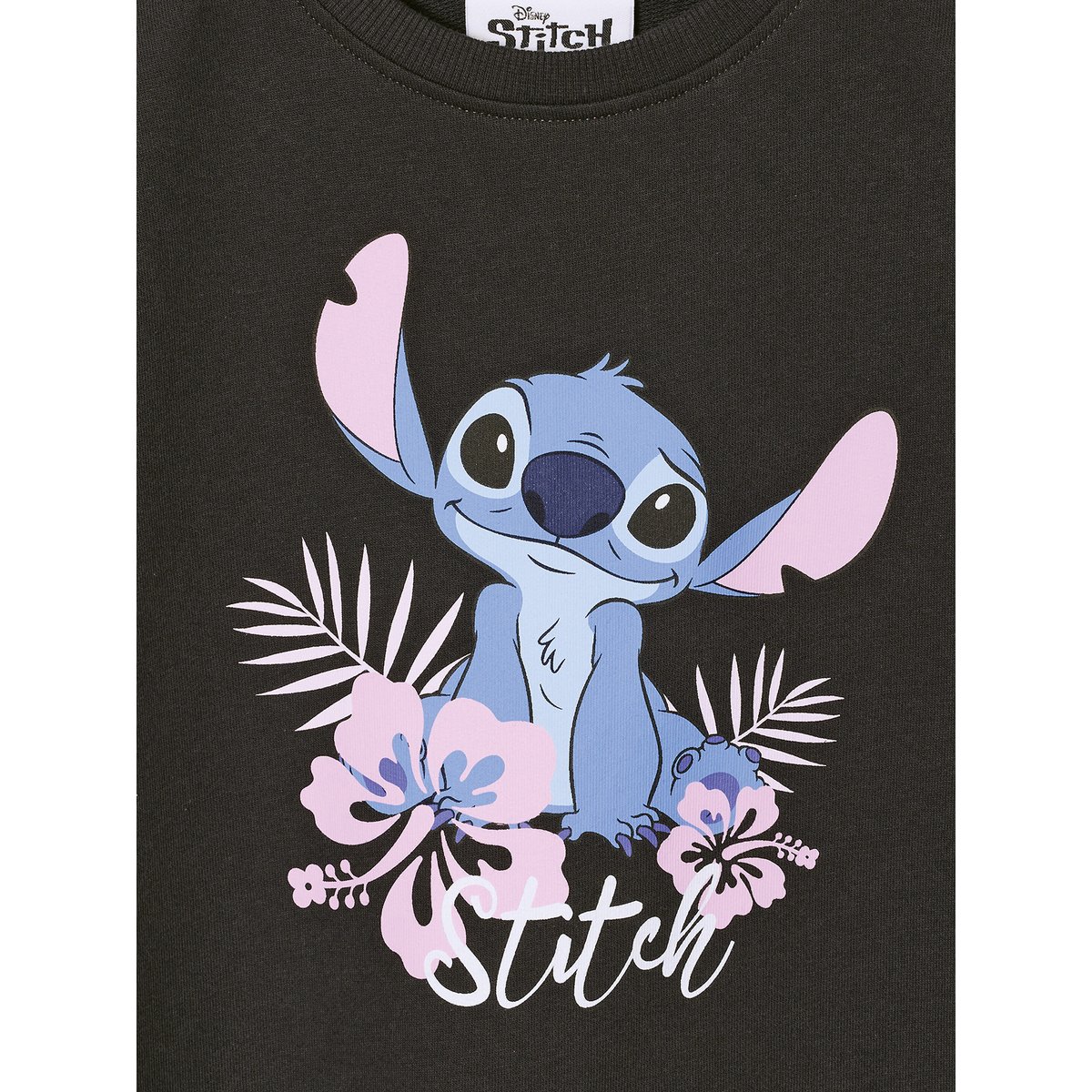 Robe manches courtes Lilo & Stitch anthracite, VERTBAUDET
