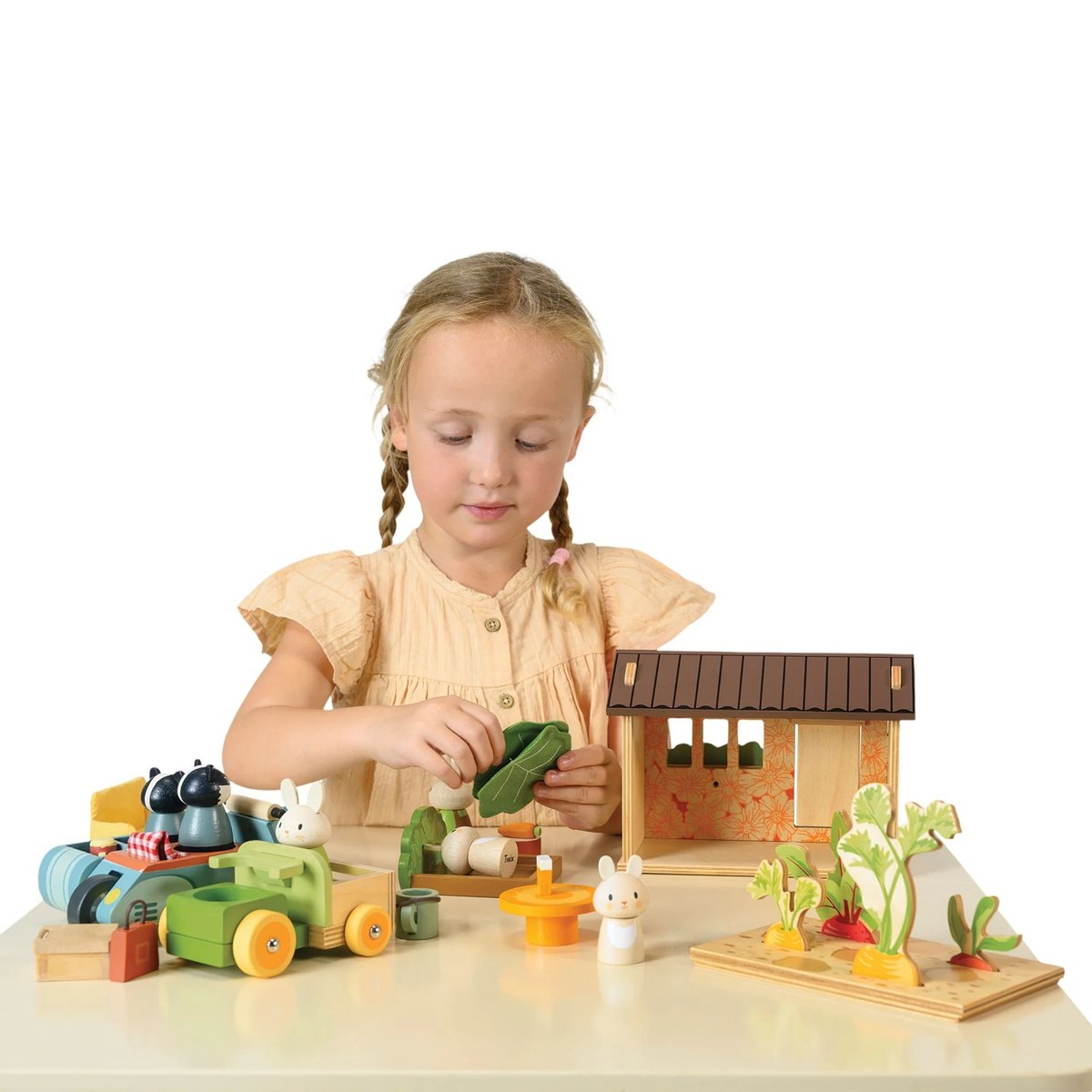 Le potager des lapins beige, TENDER LEAF TOYS