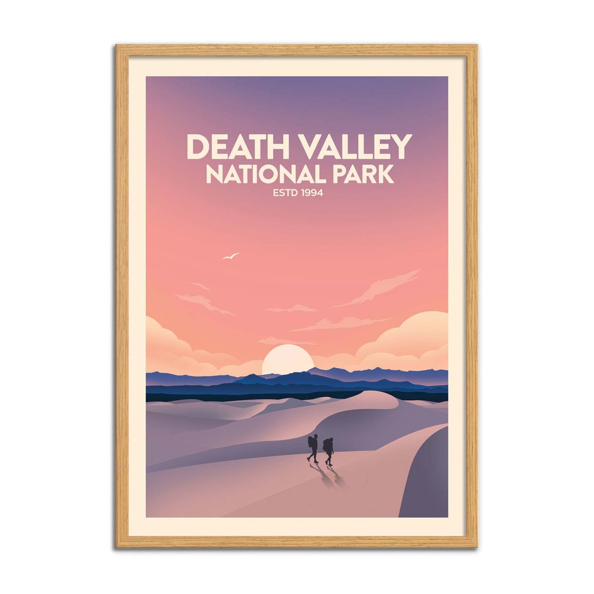 Affiche d'art - Death Valley National Park - Studio Inception violet, WALL EDITIONS