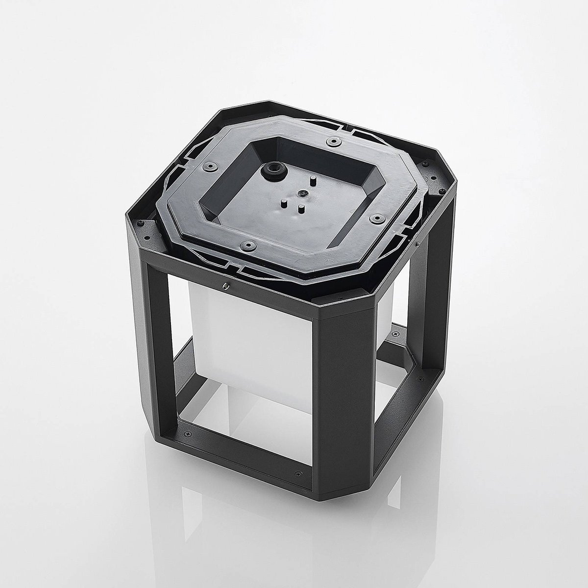 Luminaire extérieur en aluminium moderneLED anthracite, blanc, LUCANDE