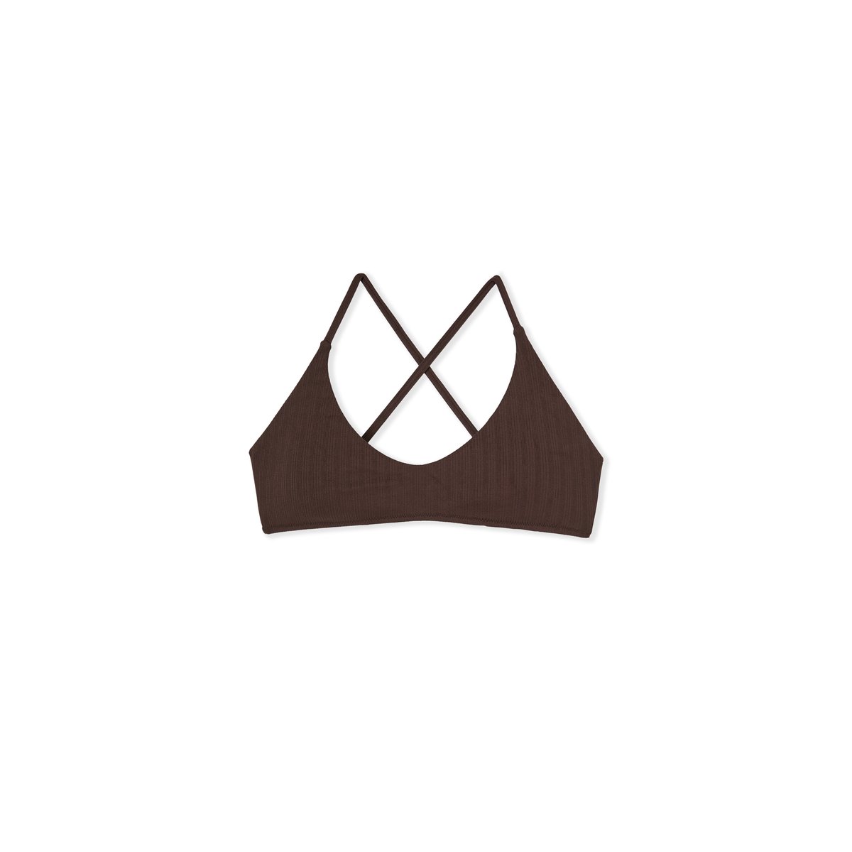 Haut de maillot de bain brassière LIEN D ETE marron, ETAM