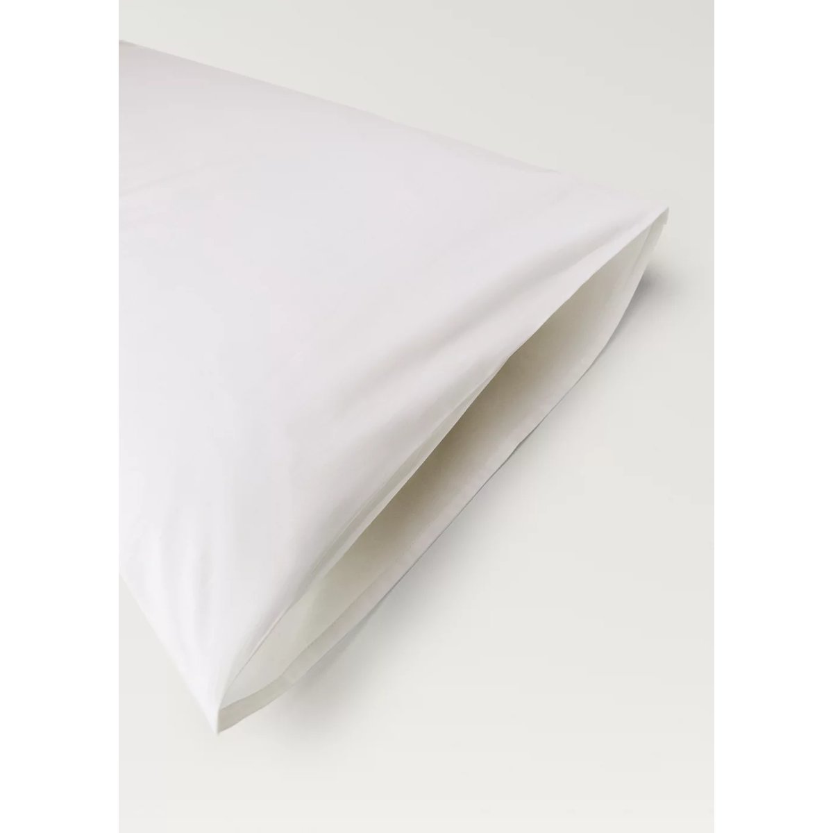Deux taies d’oreiller percale de coton 50x75 cm blanc, MANGO HOME