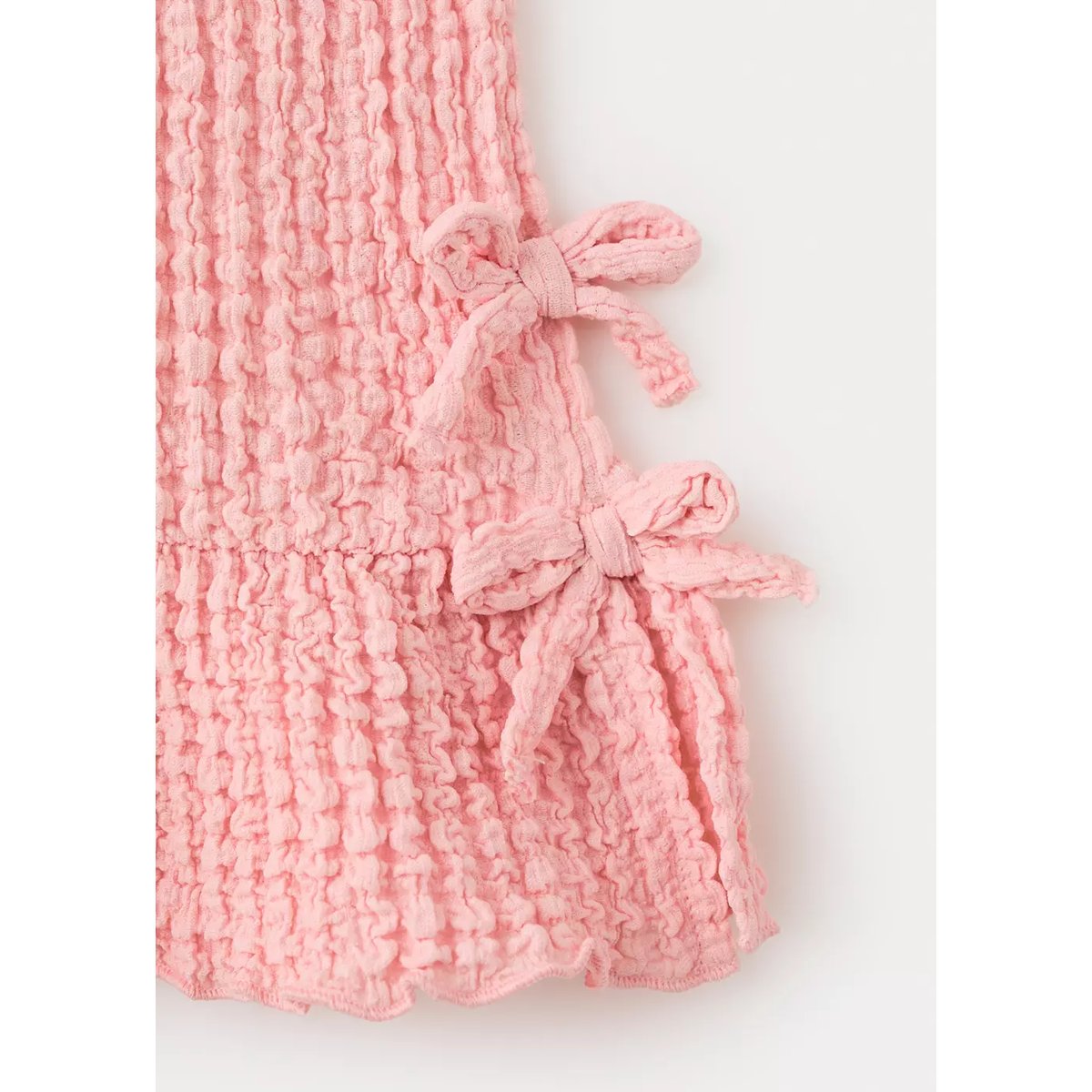 Top froncé nœuds rose, MANGO KIDS