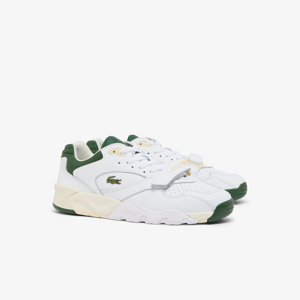 Sneakers Game Trainer Pro homme en cuir blanc-1r5, LACOSTE