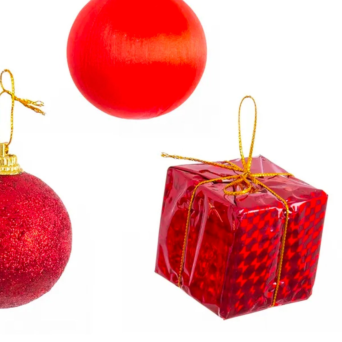 Set de 20 boules de Noël rouges - 6cm rouge, WADIGA