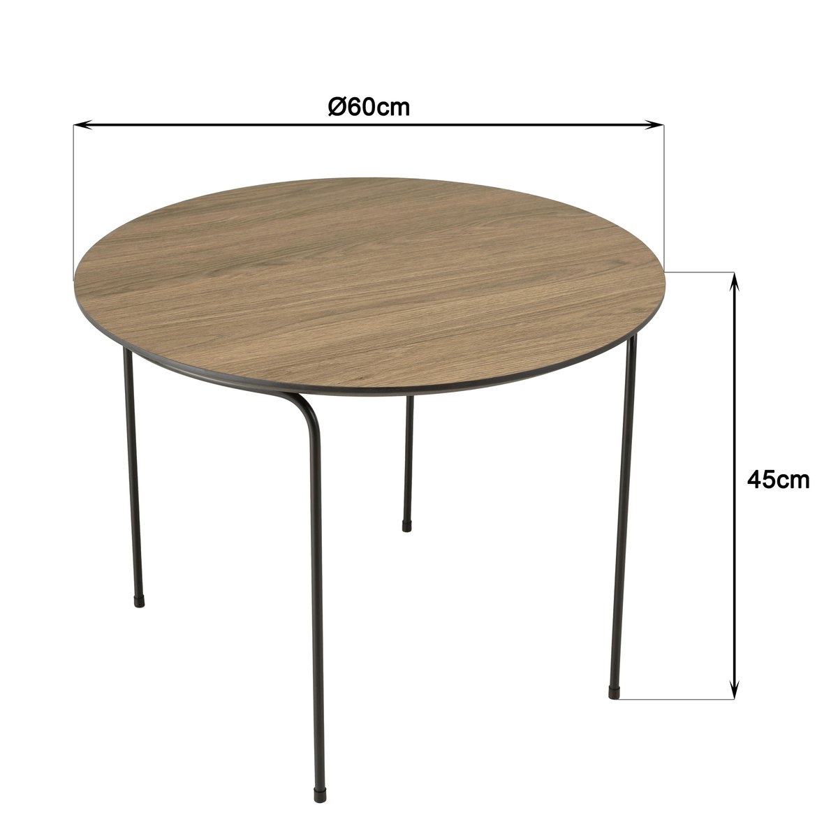 Table de salon ronde couleur bois LANDAISE bois naturel, PIER IMPORT