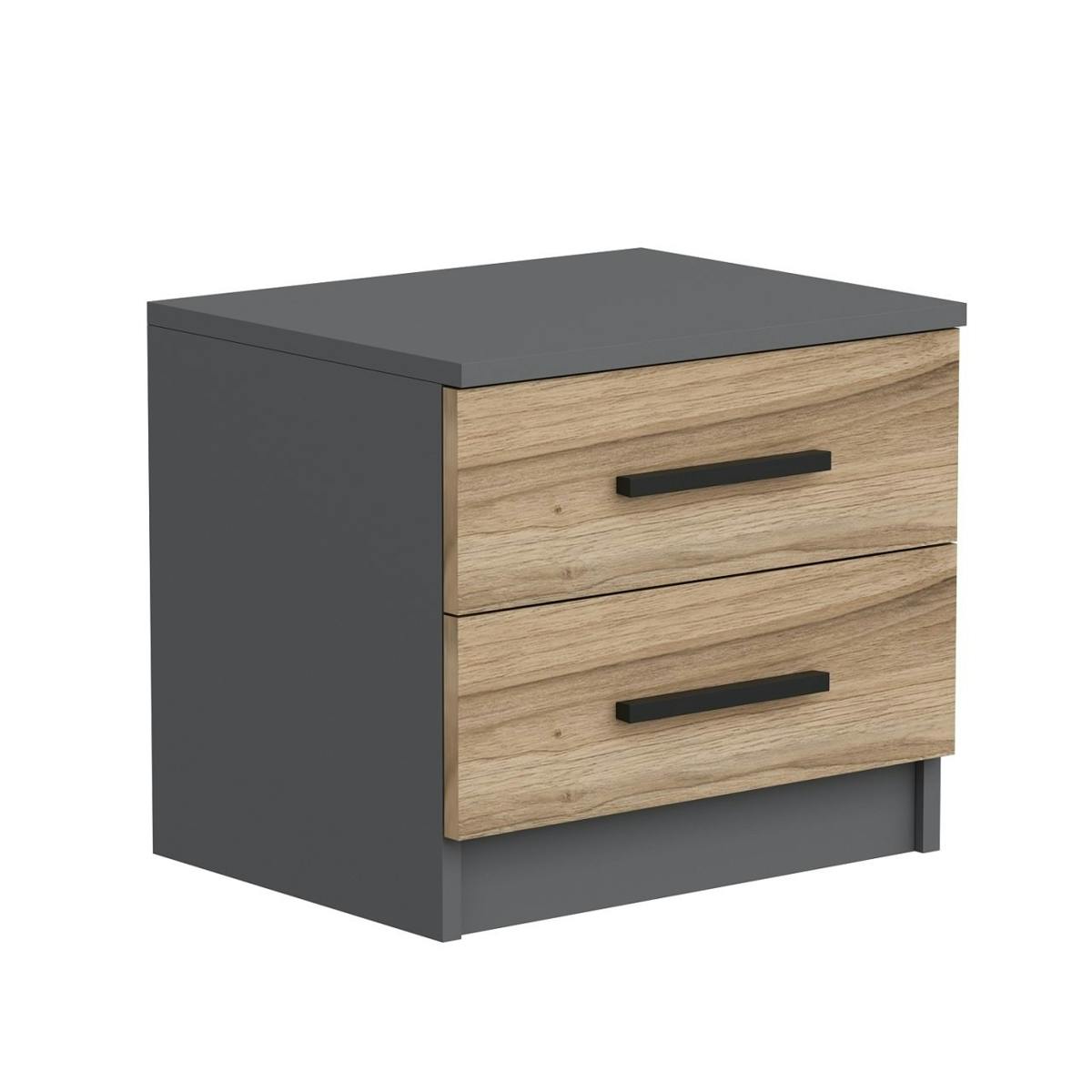 Chevet moderne 2 tiroirs MARFA chêne, PIER IMPORT