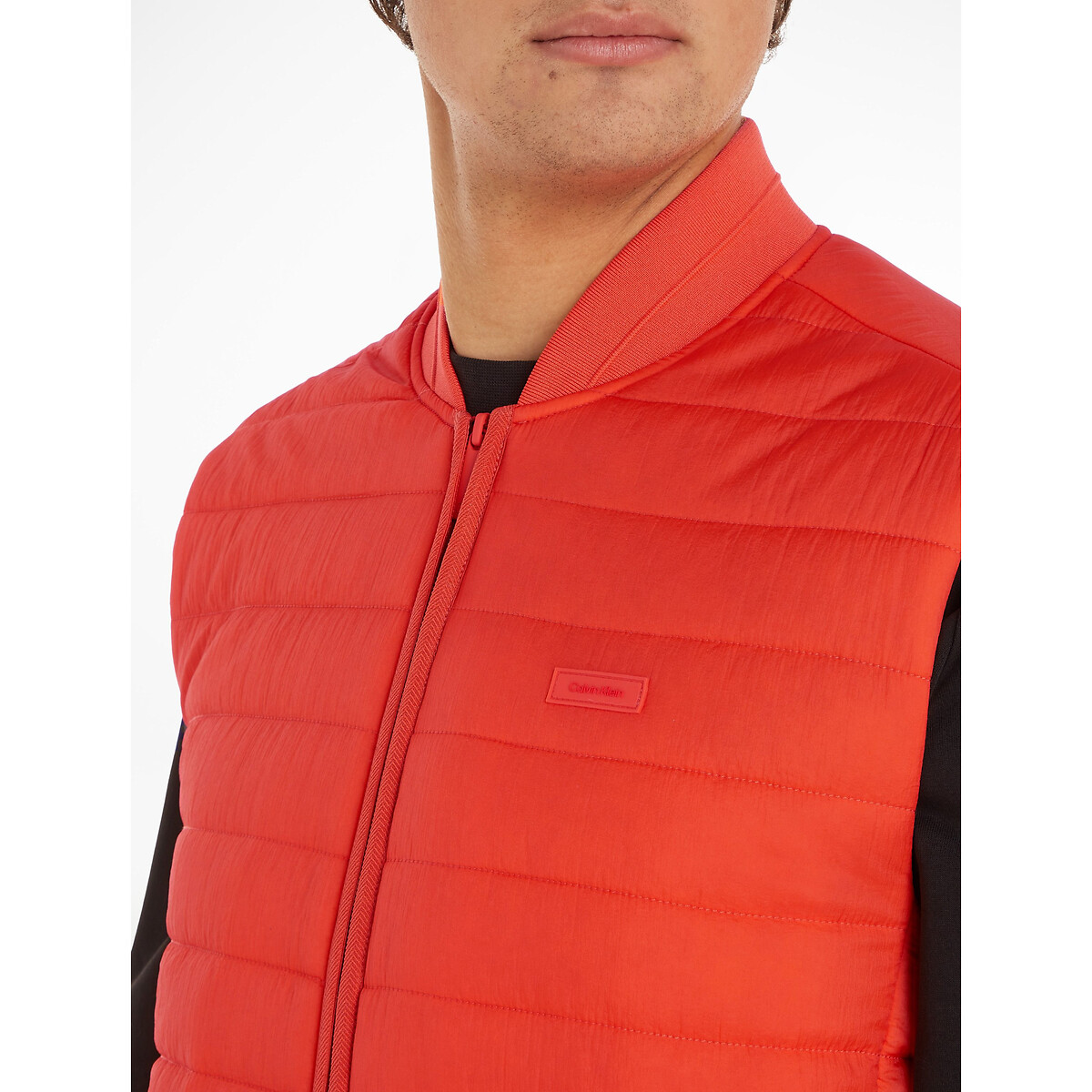 Short Padded Puffer Gilet, Mid-Season orange, CALVIN KLEIN