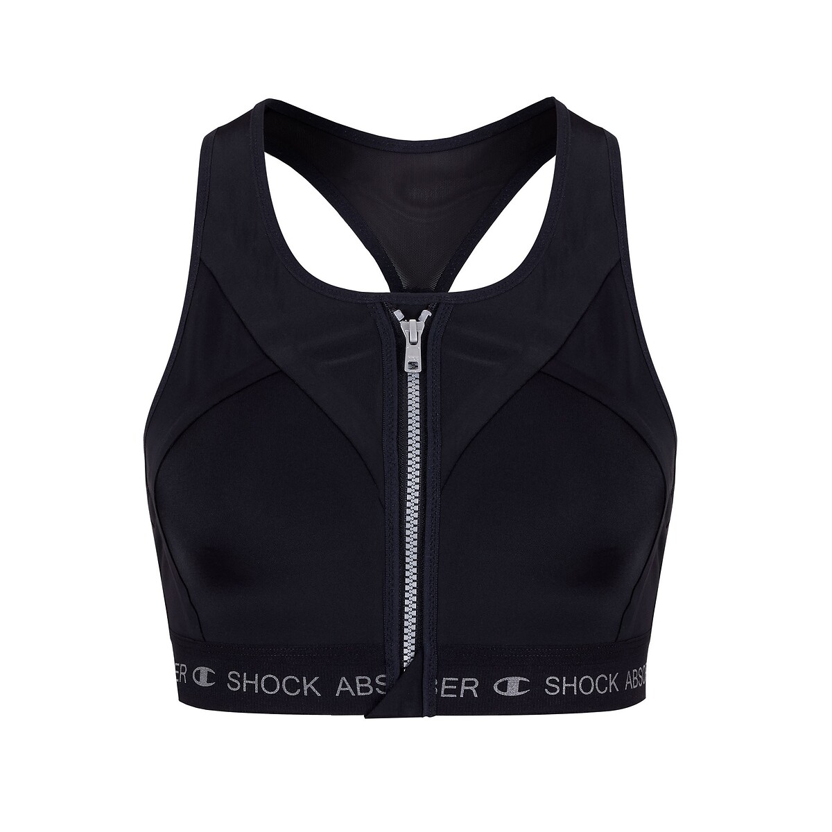 Extreme Support Sports Bra with Zip Fastening black, CHAMPION SHOCK ABSORBER