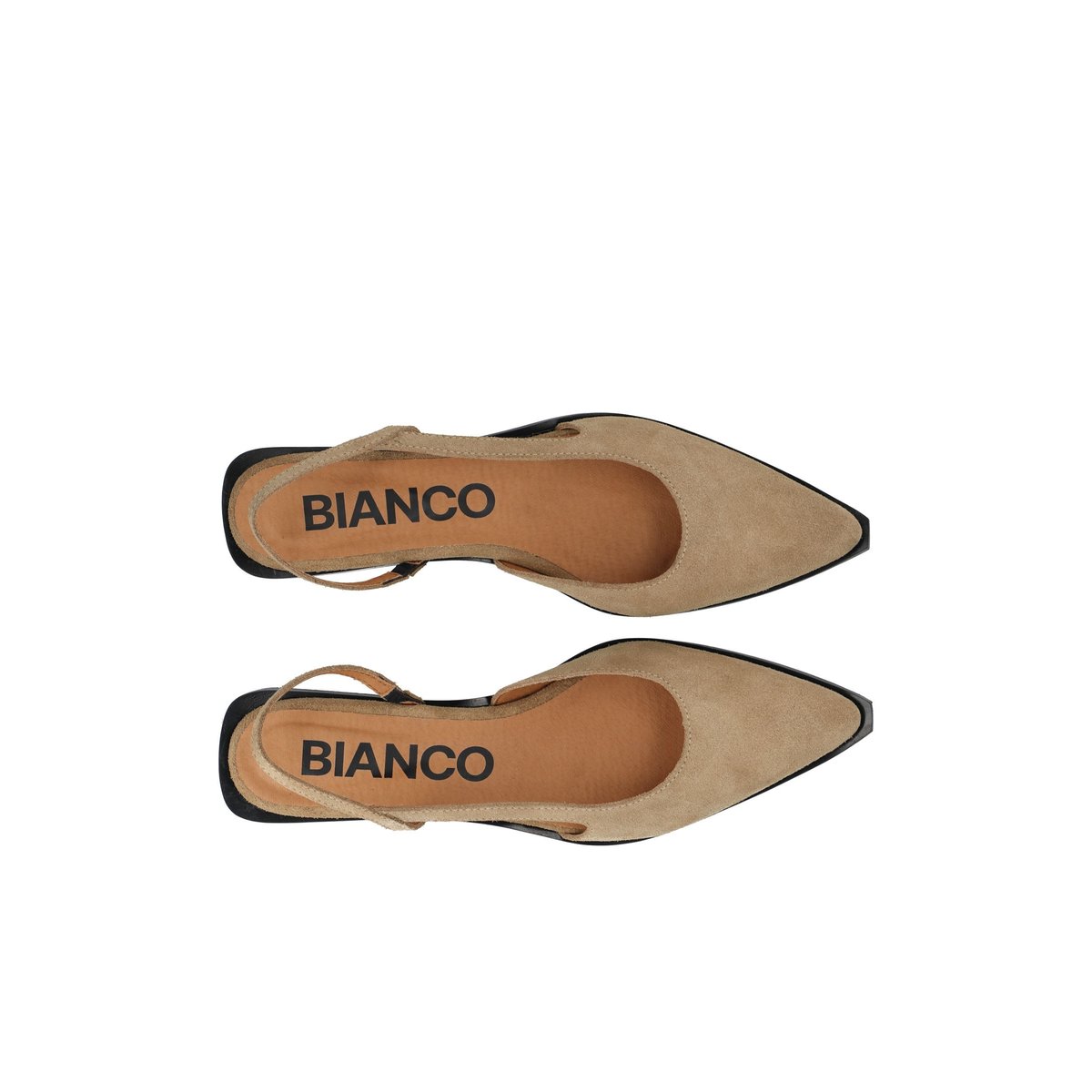 Chaussures À Bride Arrière sand1, BIANCO