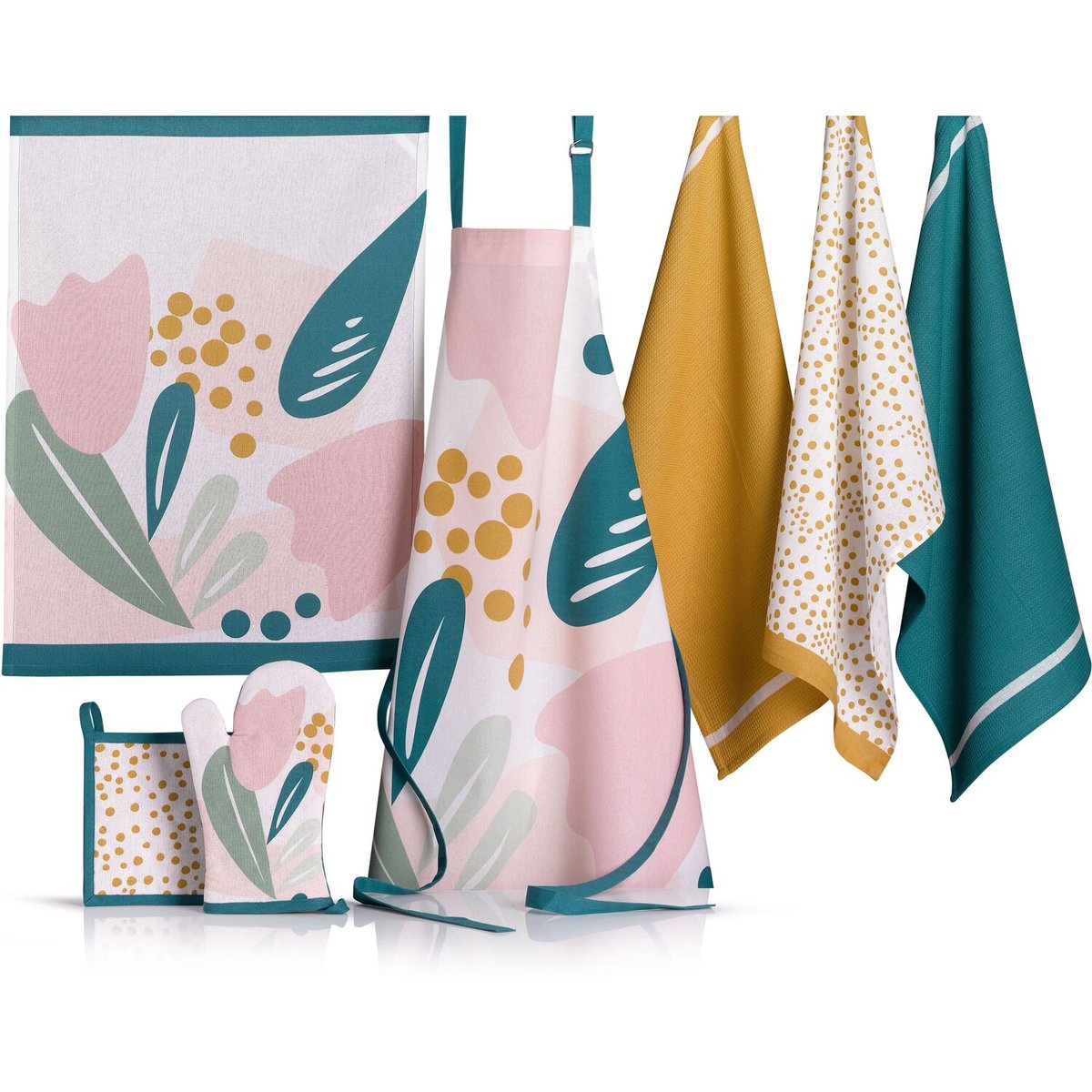 Gant et manique imprimés multicolore, C DESIGN HOME TEXTILE