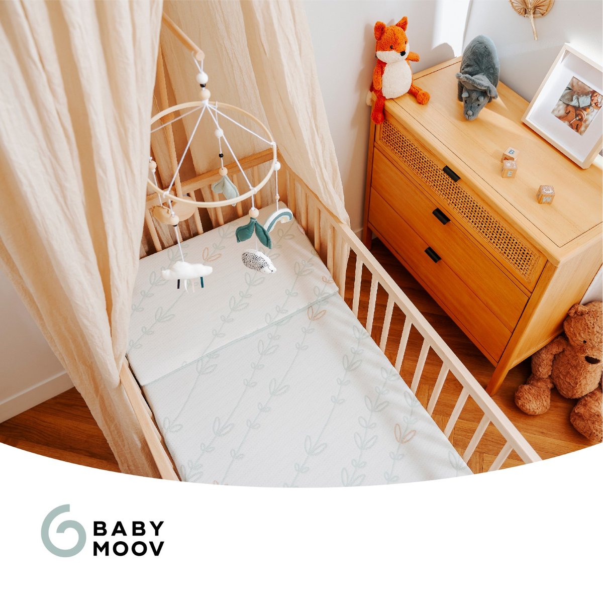 Plan incliné Cosymat Antibactérien blanc, BABYMOOV