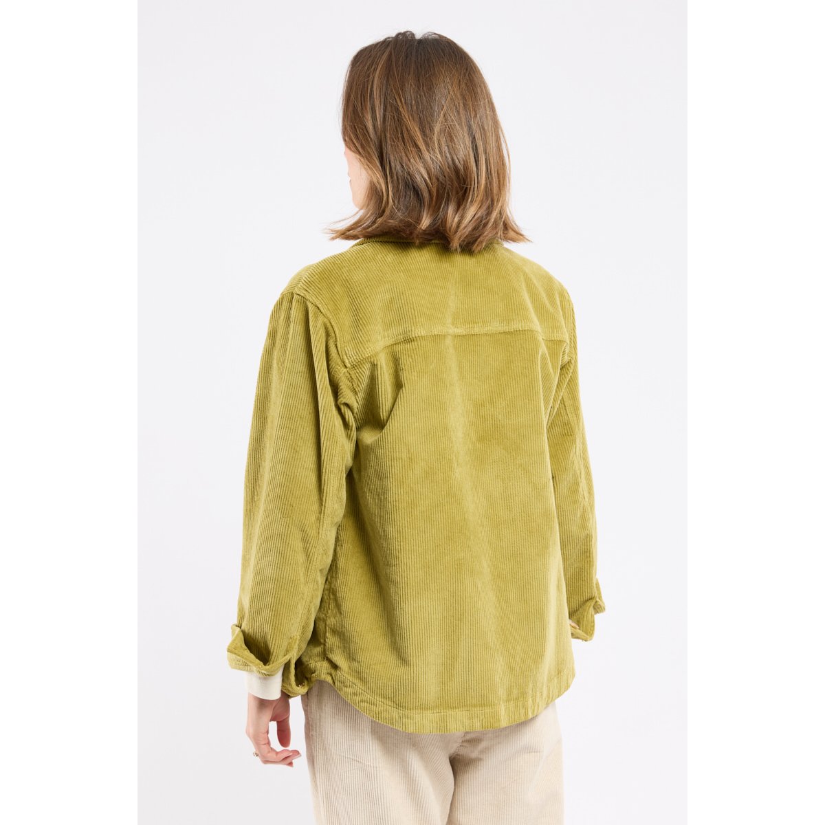 Veste pêcheur velours - coton green moss, ARMOR-LUX