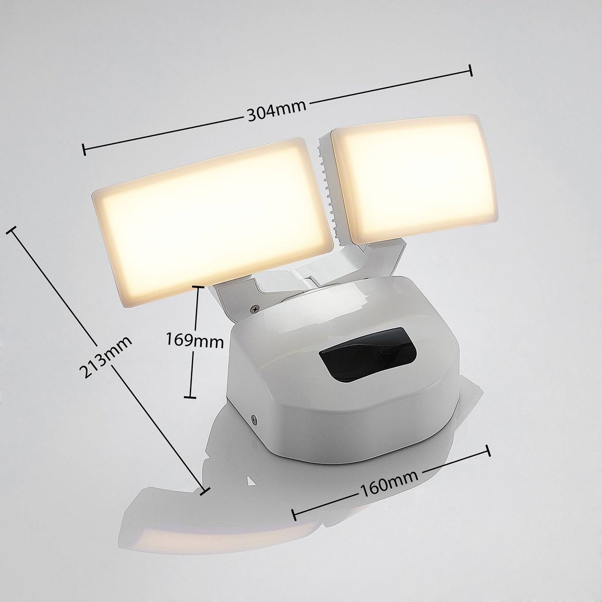 Applique extérieure en aluminium moderneLED blanc (ral 9006), LINDBY