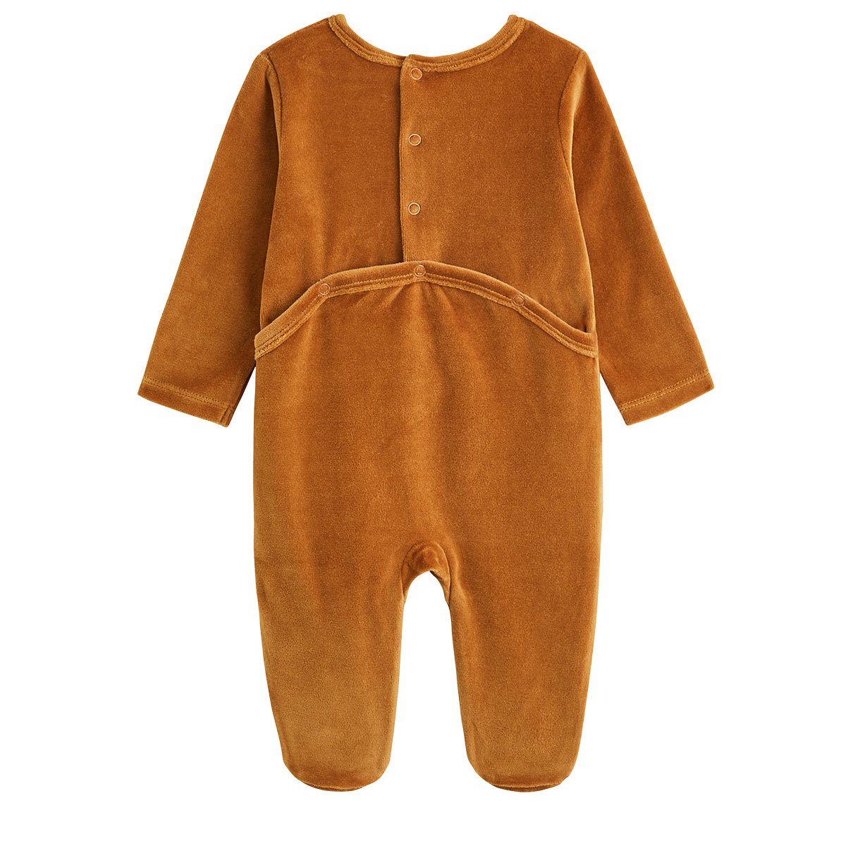 Lot de 2 pyjamas bébé en velours marron, PETIT BEGUIN