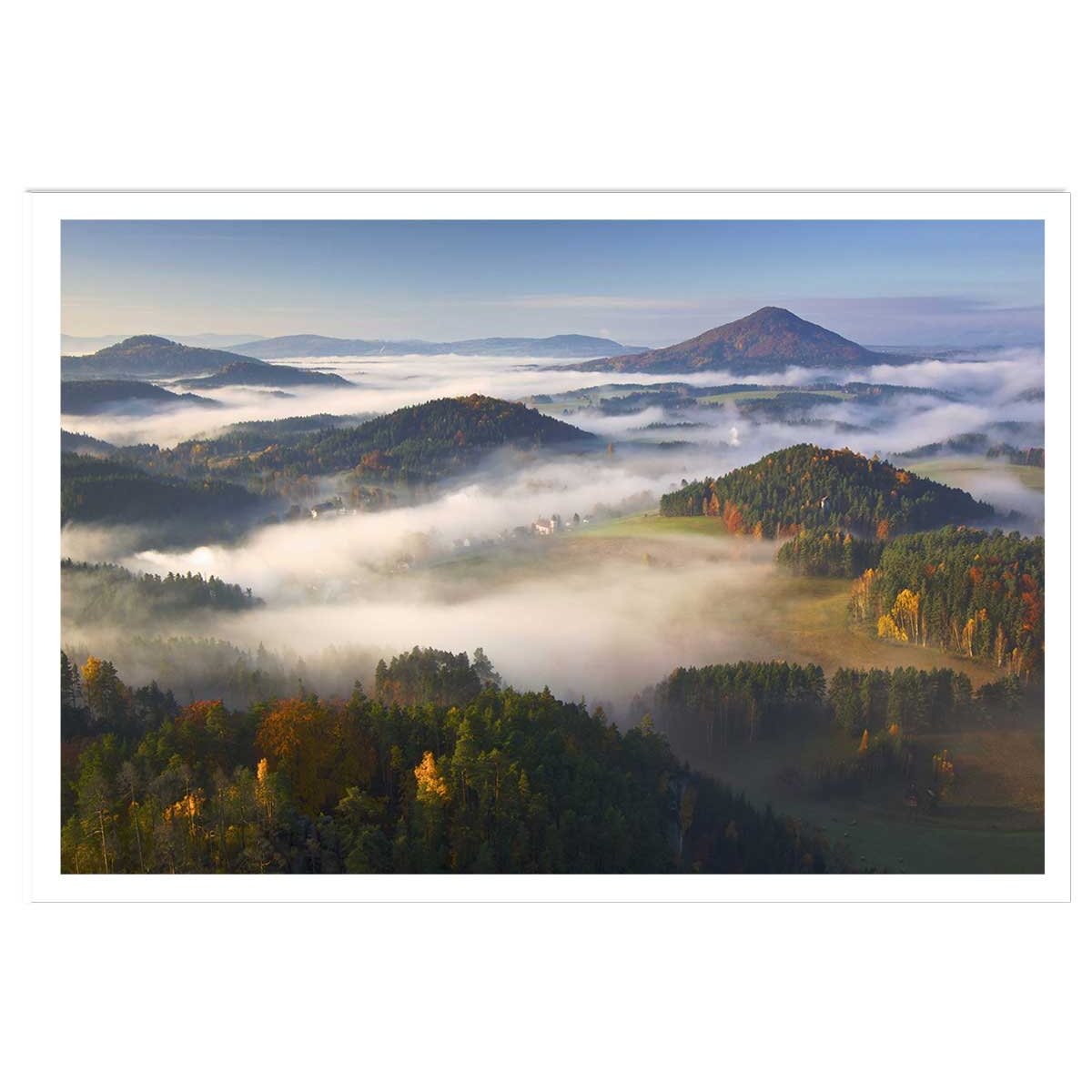 Affiche Colline et féerie d' Automne affiche seule, HEXOA