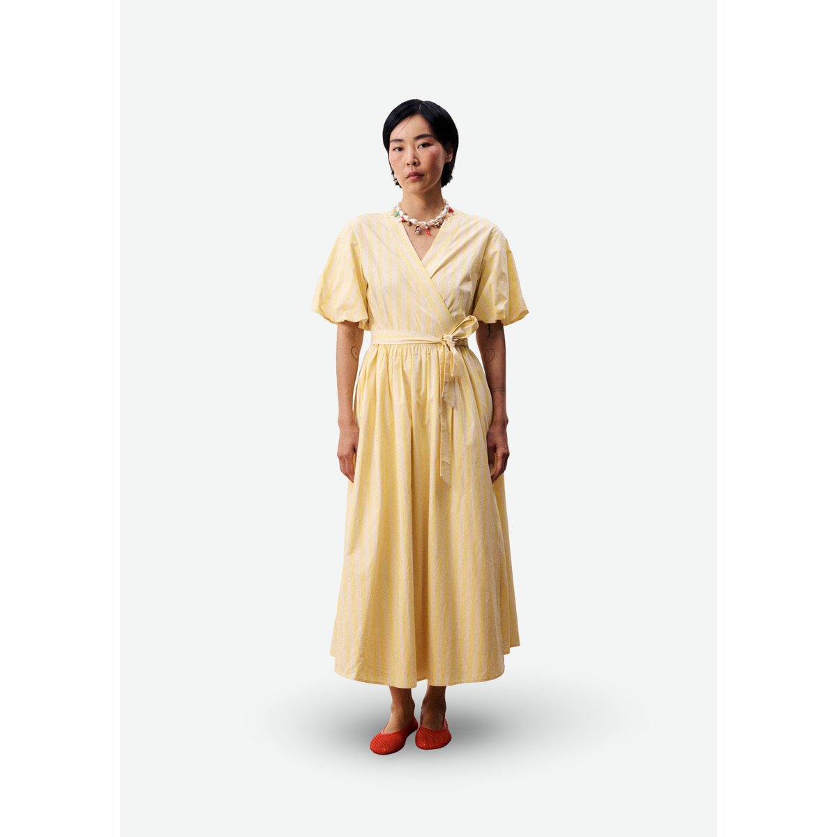 Robe en coton QUEEN jaune beurre, FRNCH