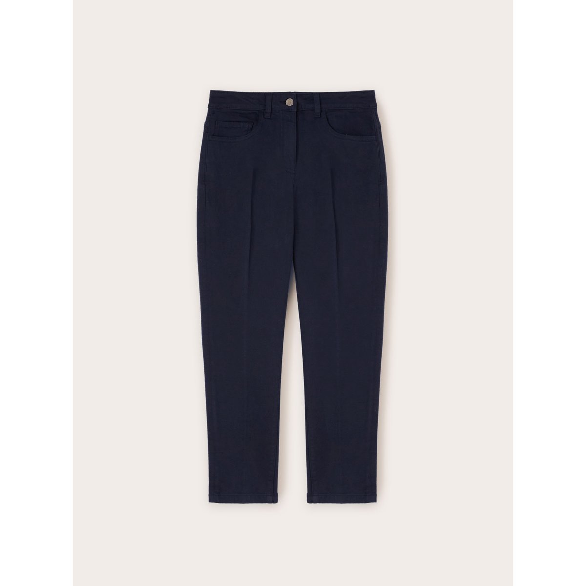 Pantalon carrot en drill Rianne bleu, MOTIVI