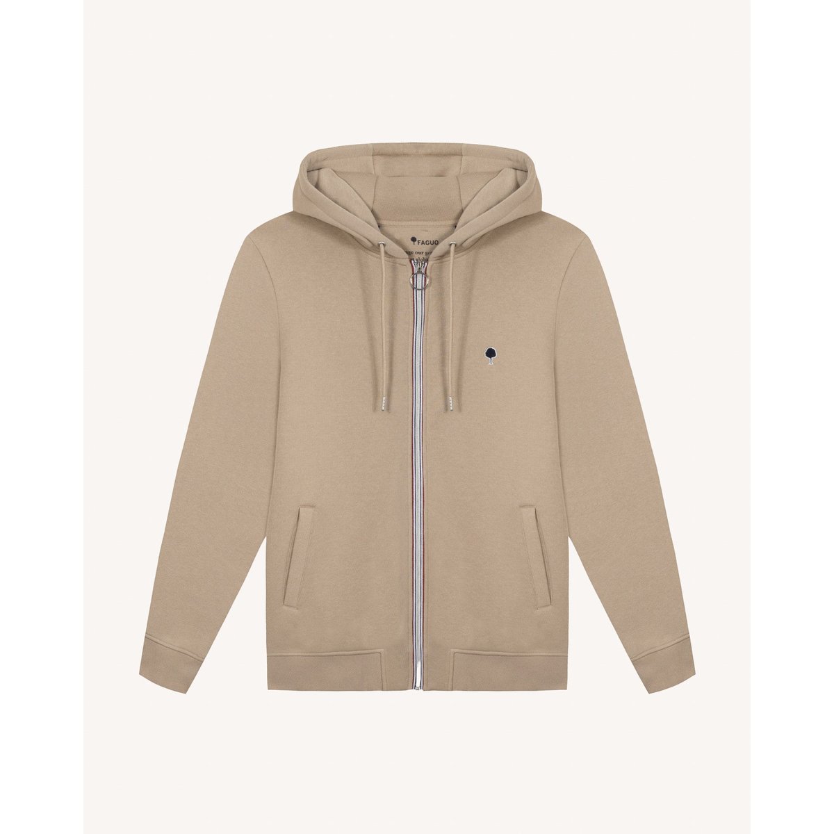 Sweat coton MESNIL beige clair, FAGUO