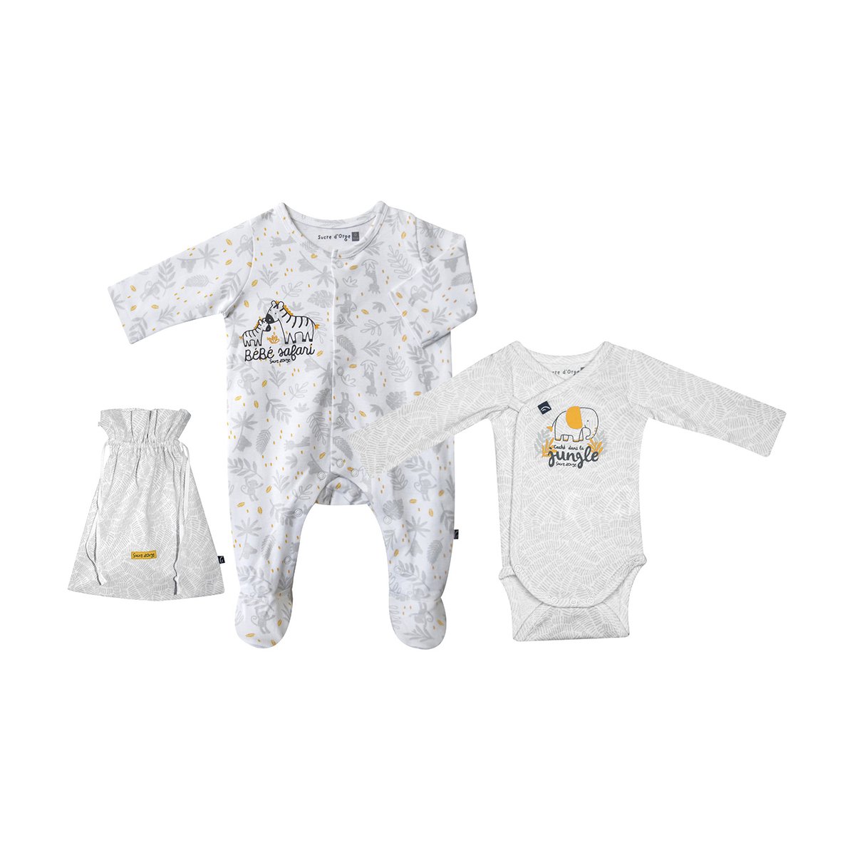 Set naissance rojan maille naissance gris, SUCRE D'ORGE