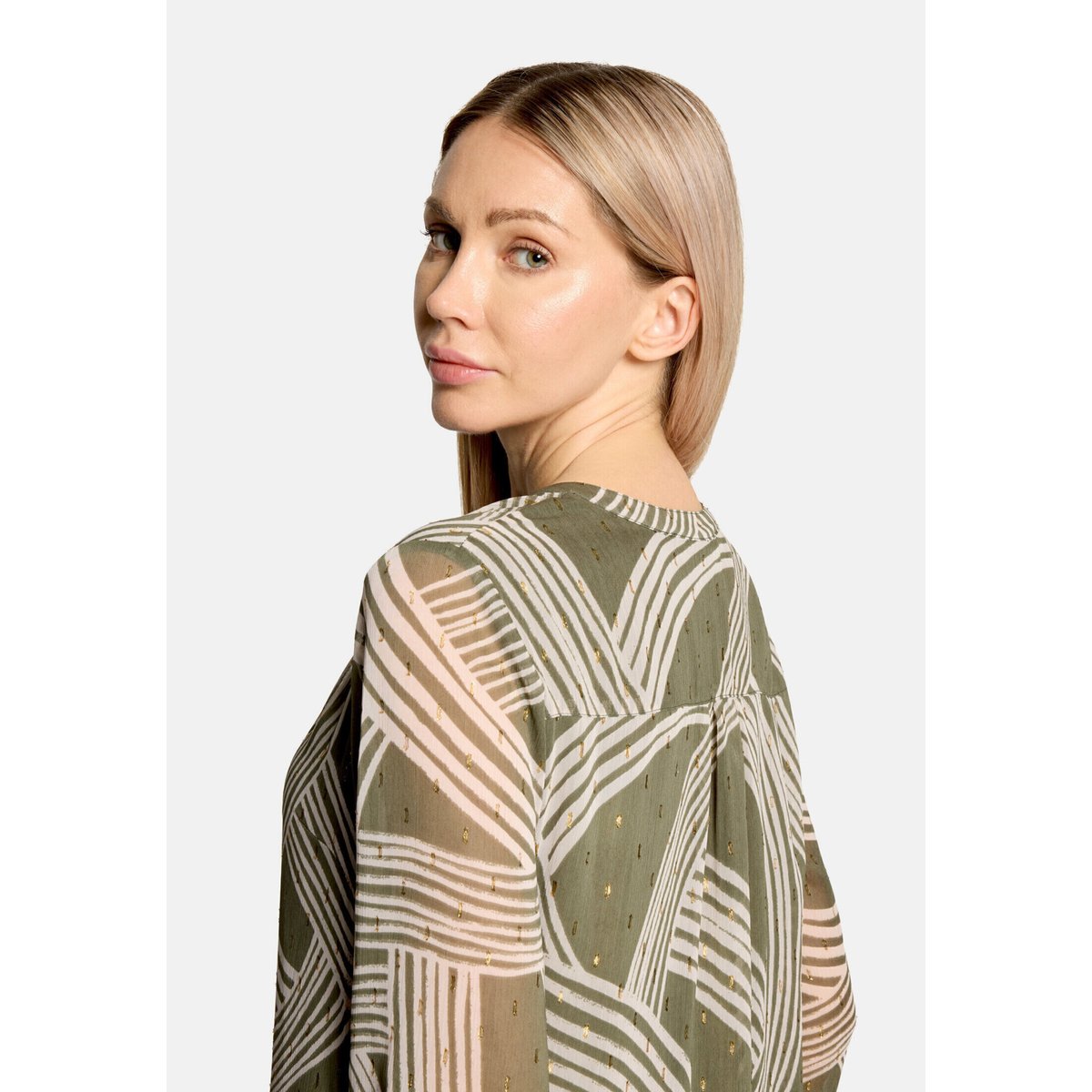 Tunique à imprimé khaki/cream, BETTY & CO