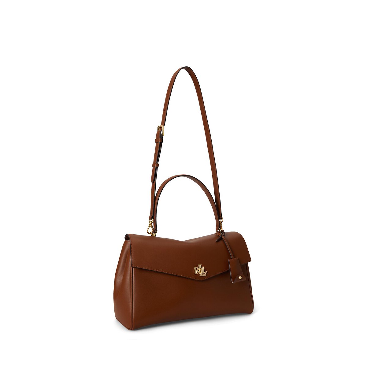 Lederhandtasche FARRAH MEDIUM kamel, LAUREN RALPH LAUREN