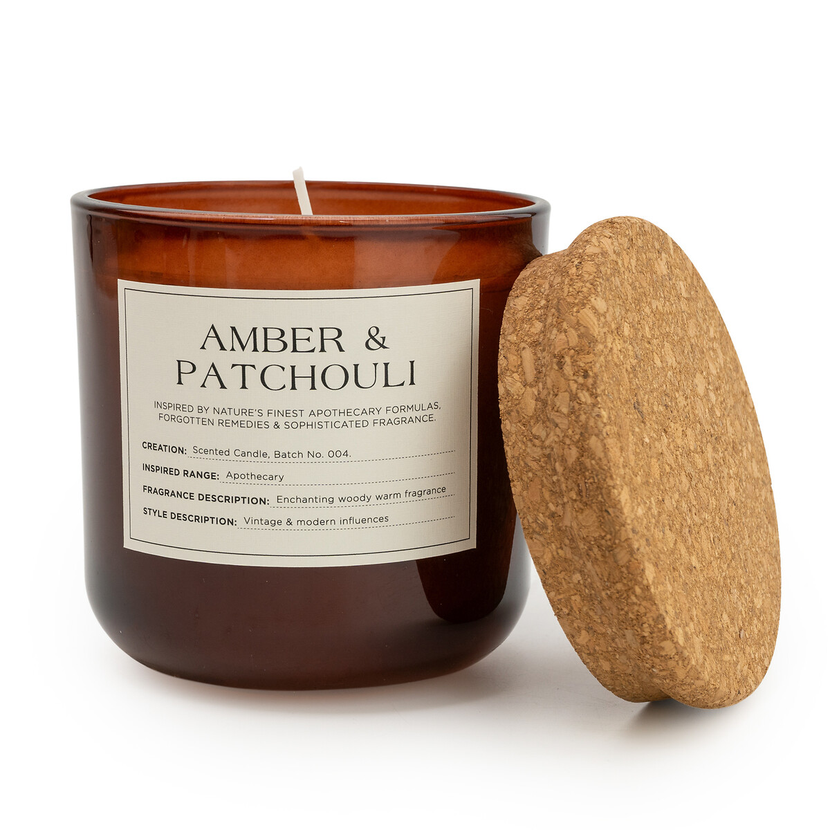 Apothecary Amber & Patchouli Jar Candle amber, SO'HOME