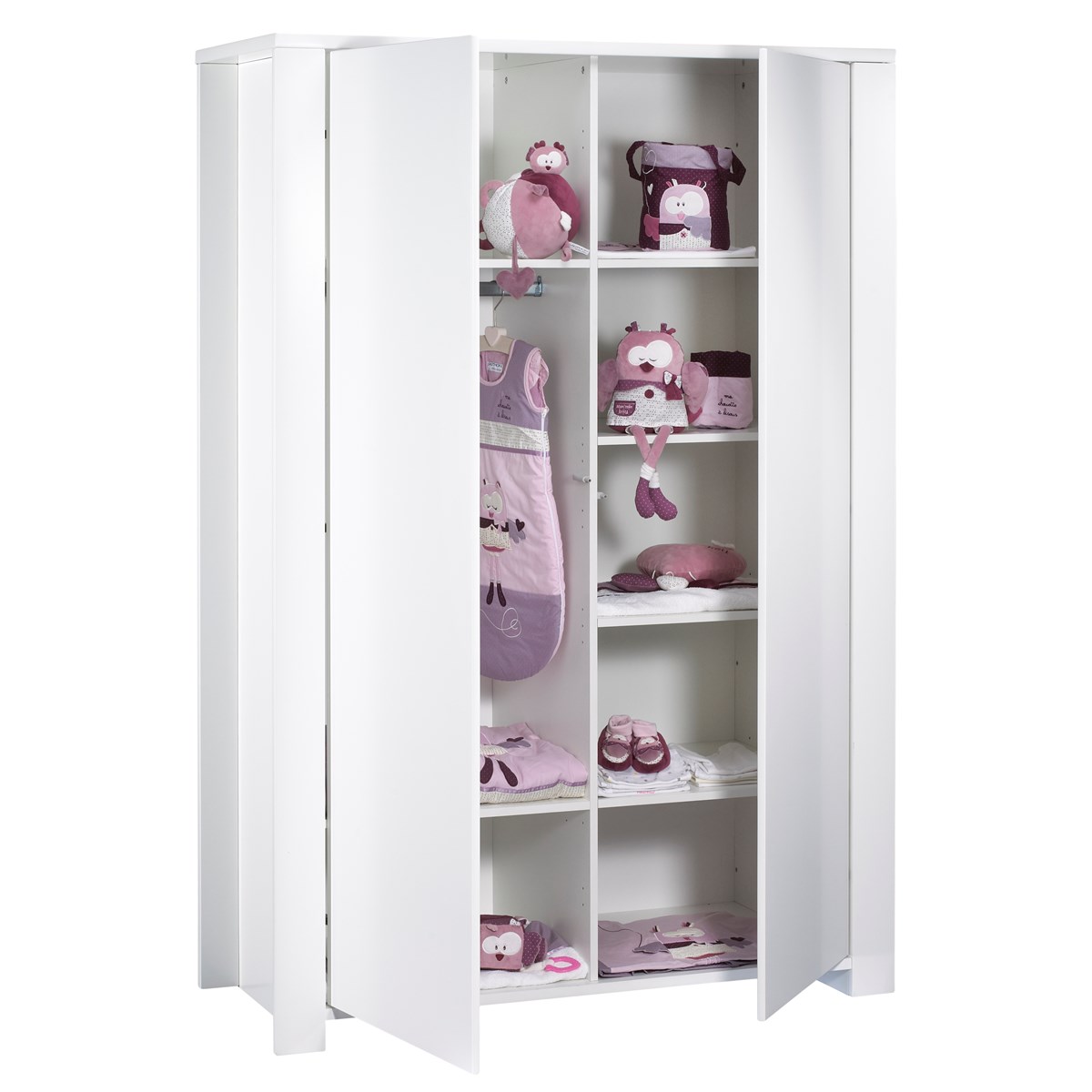 Armoire bébé 2 portes blanc, SAUTHON