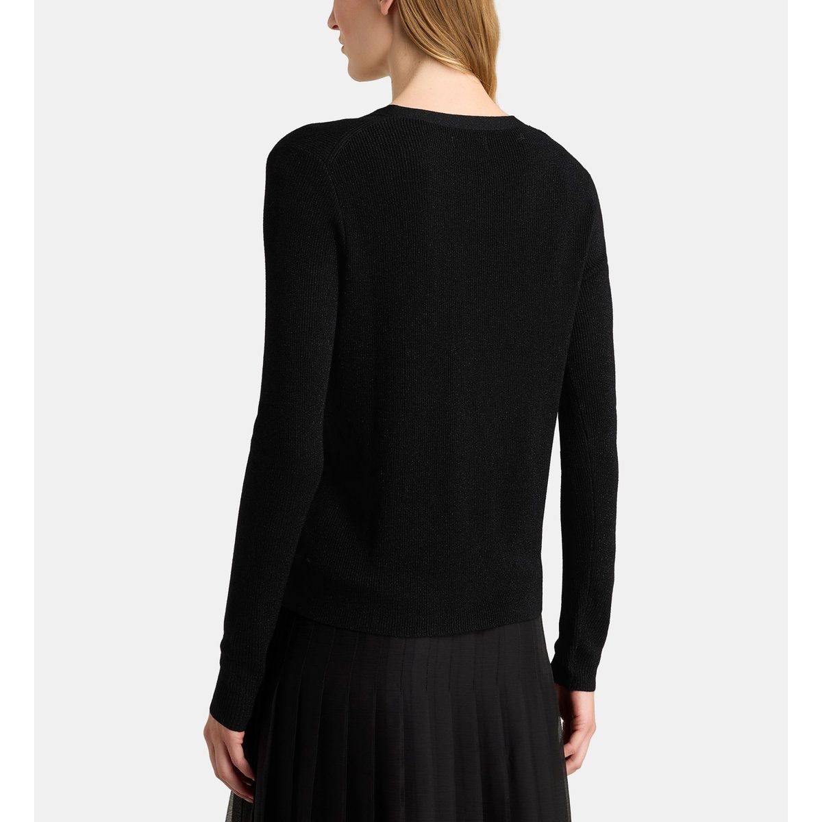 Gilet faya g lu fil textile brillants noir, GALERIES LAFAYETTE