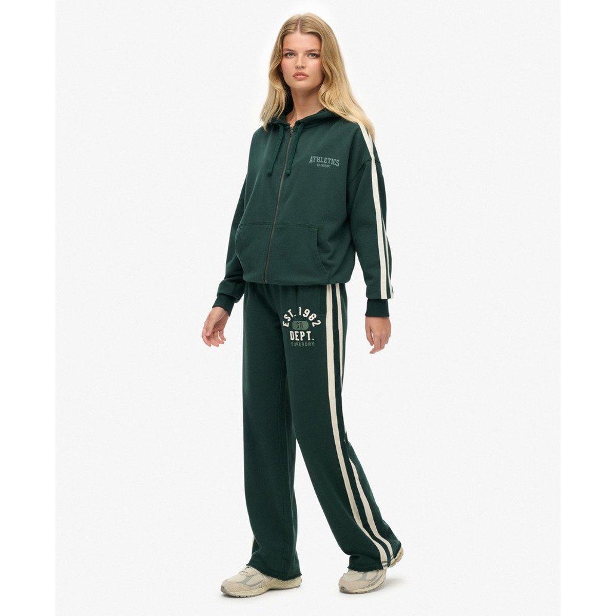 Pantalon de survêtement Hockey Athletic Essentials vert émail, SUPERDRY