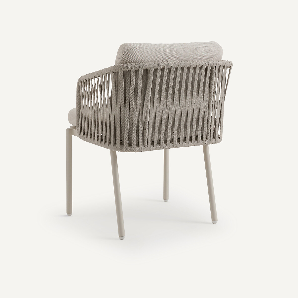 Fauteuil de table sangles tressées, Leandra sable, AM.PM