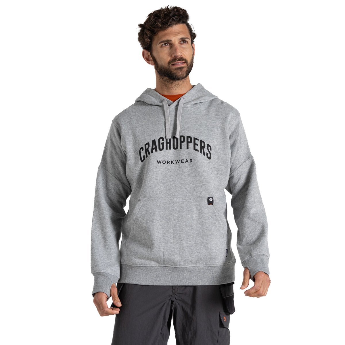 Sweat à capuche WORKWEAR OULSTON gris clair, CRAGHOPPERS