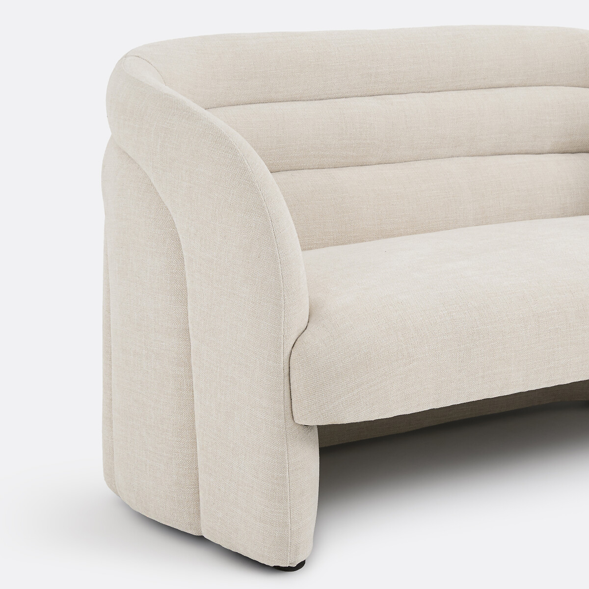 2-Sitzer-Sofa, aus feiner Chenille, QUITY beige, LA REDOUTE INTERIEURS