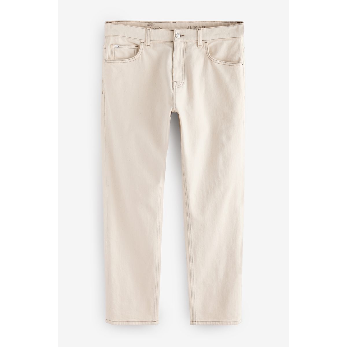 Jean slim délavé vintage blanc écru, NEXT