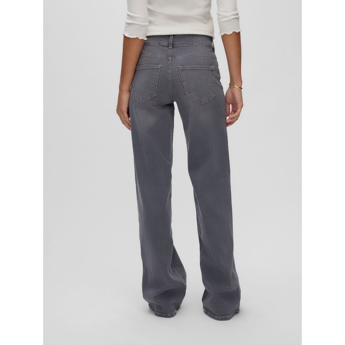 Jean À Coupe Large medium grey denim, VERO MODA