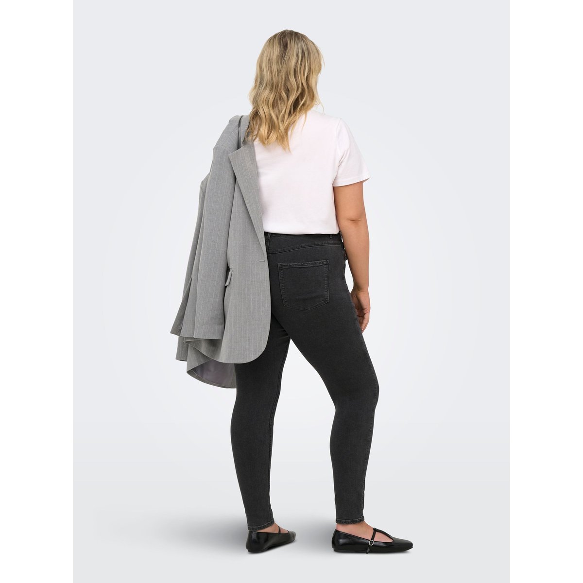 Jean Skinny dark grey denim, ONLY CARMAKOMA