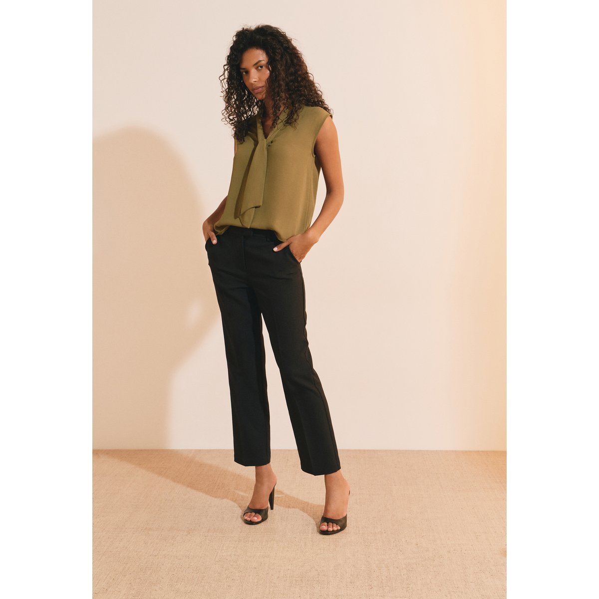 Pantalon droit JULIA noir, ETAM