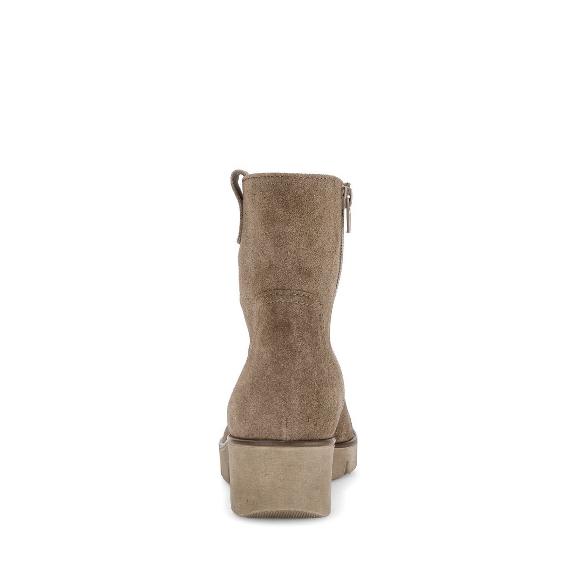 Bottines en cuir à talon compensé marron velours, GABOR