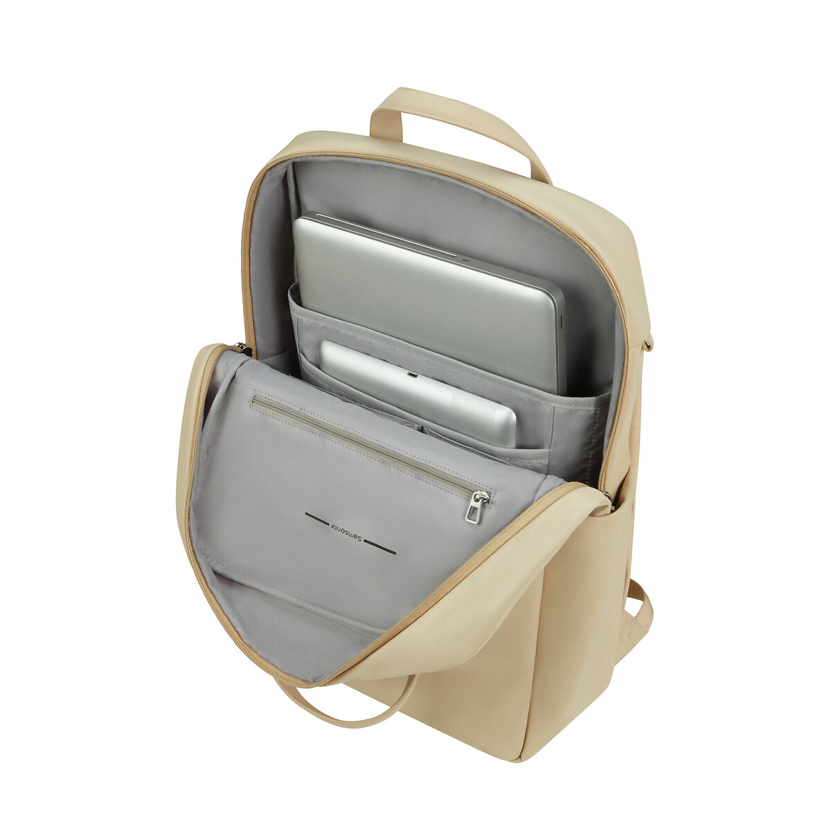 Mochila 4Pack, 2 alças de mão, para portátil, 15.6", da Sam bege, SAMSONITE