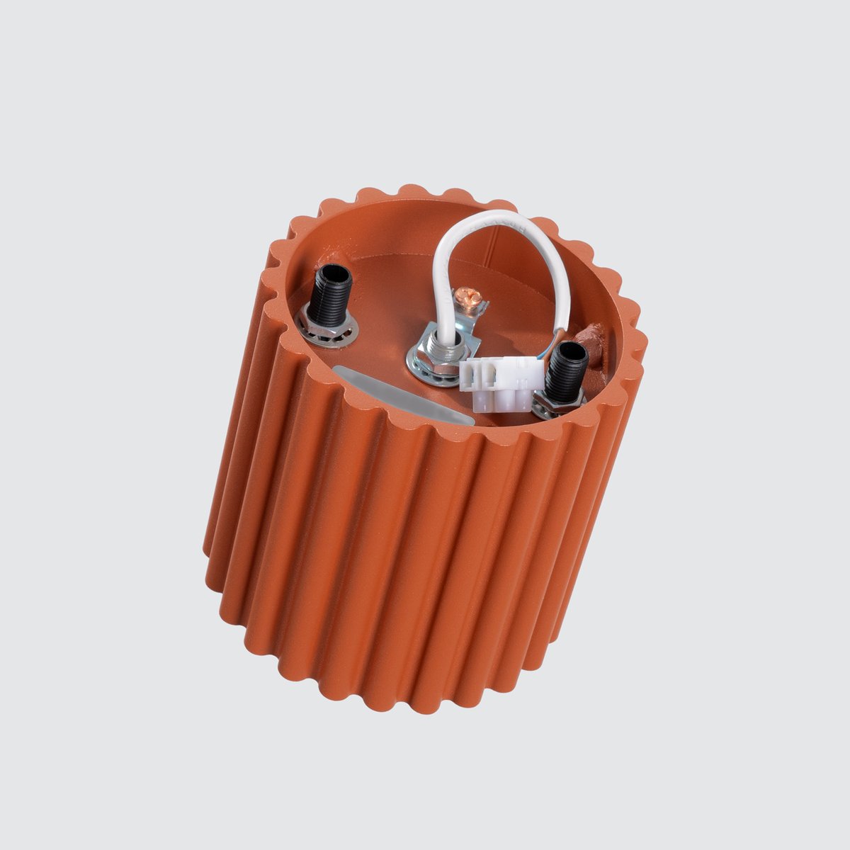 Plafonnier Aluminium Ocre Rouge GU10 1 Aura rouge, EDEN