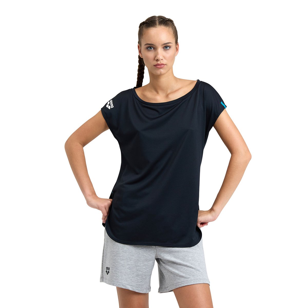 T-shirt à ouvertures sur les côtés Sportswear black, ARENA