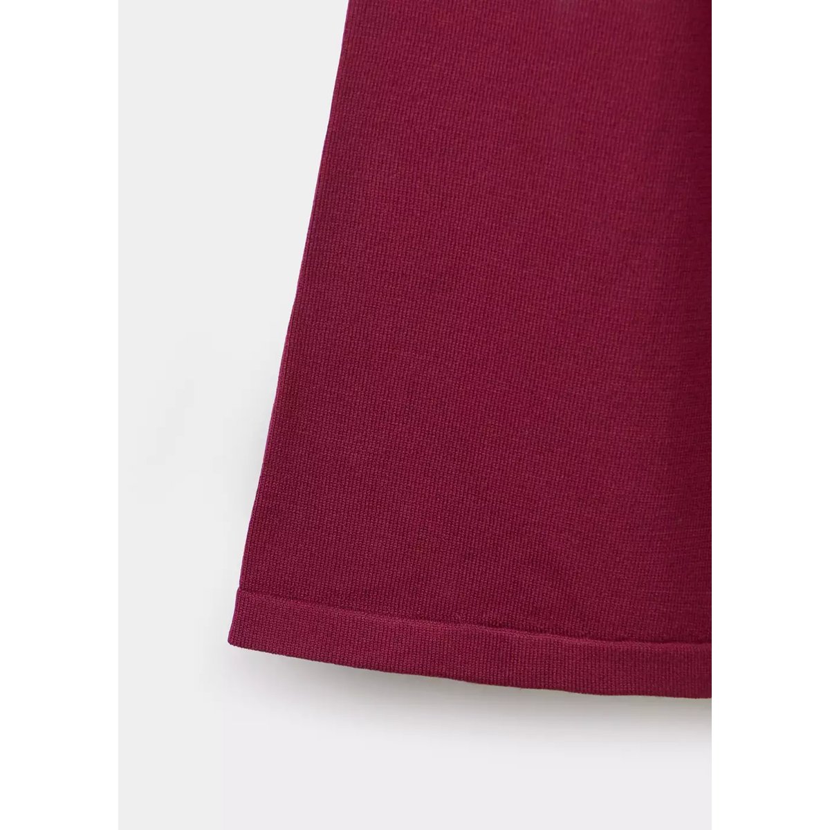 Robe en maille col V fraise, MANGO