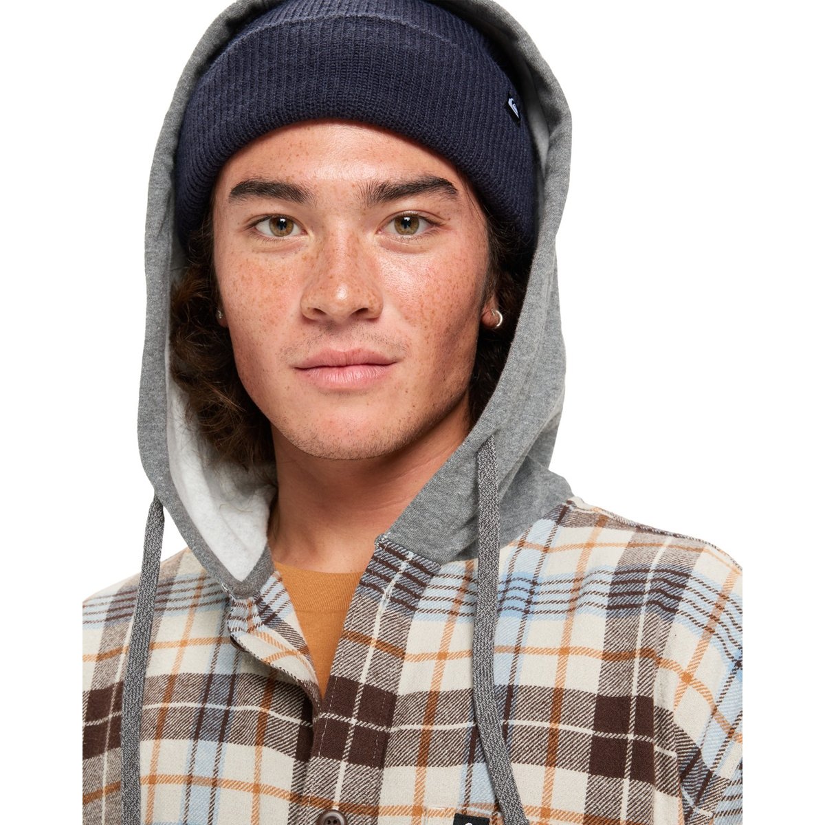 Chemise manches longues HOODED SURF gris moonstruck hooded, QUIKSILVER