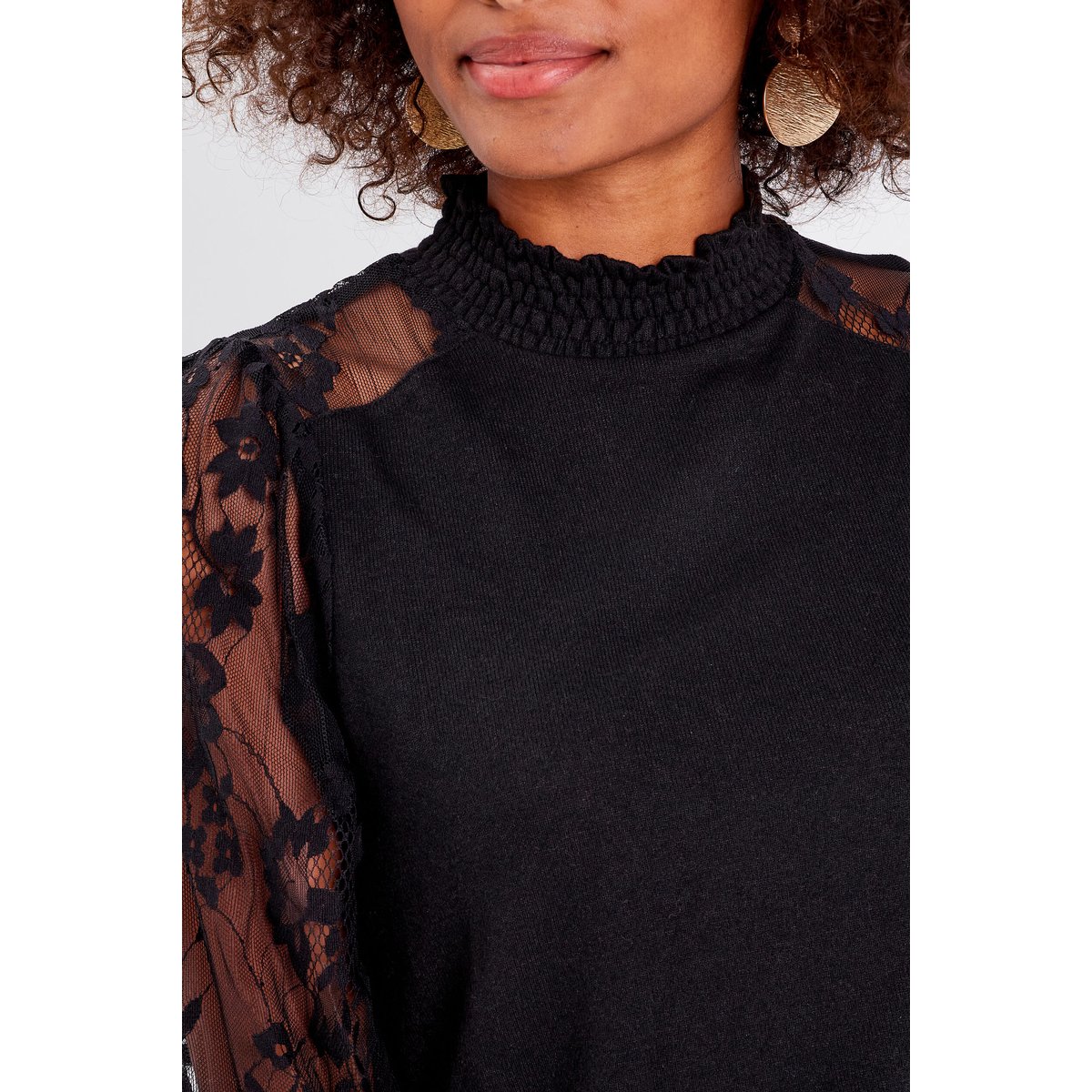 T-shirt manches longues noir, CACHE CACHE