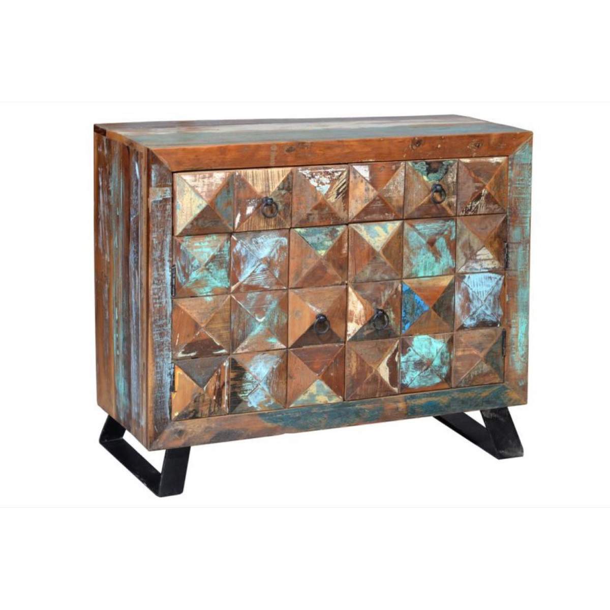 Buffet 2 tiroirs - DRISELLA marron, DECORATION D’AUTREFOIS