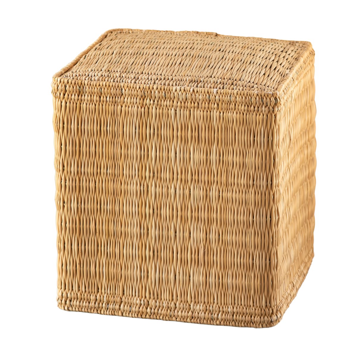 Pouf en paille tressée fait main -  LOJI naturel, HOME MAISON